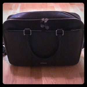 Coach Laptop Bag - Authentic Black Genuine Leather